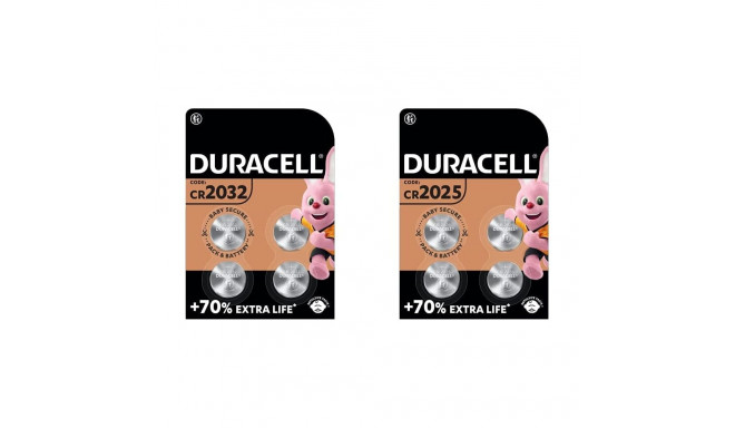 Duracell CR2032 lithium button cell 3V battery (4 pieces, CR2032)