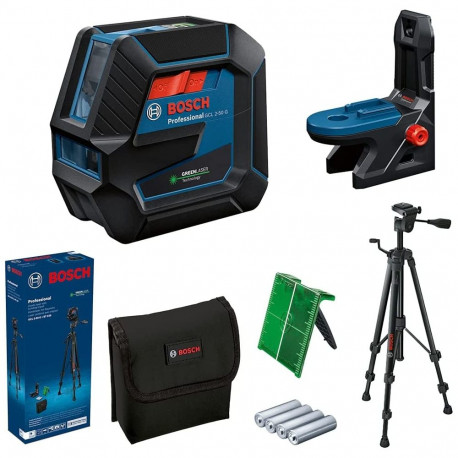 Bosch combi laser GCL 2-50 G Professional with Tripod, cross line laser (blue/black, green laser lin