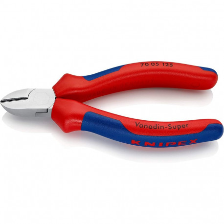 KNIPEX side cutters 70 05 125, cutting pliers (red/blue, length 125mm)