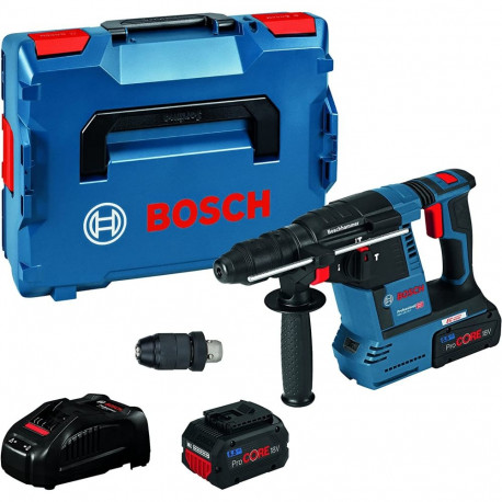 Aku löökvasar GBH 18V-26 F Professional 2x aku ProCORE18V 5,5Ah L-BOXX tolmueemaldus, sinine/must
