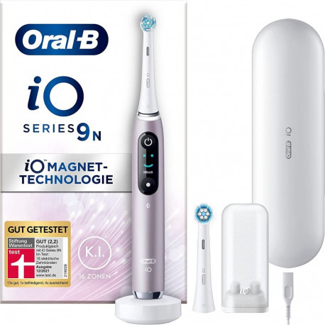 Braun Oral-B iO Series 9N, electric toothbrush (pink/white, Rose Quartz)