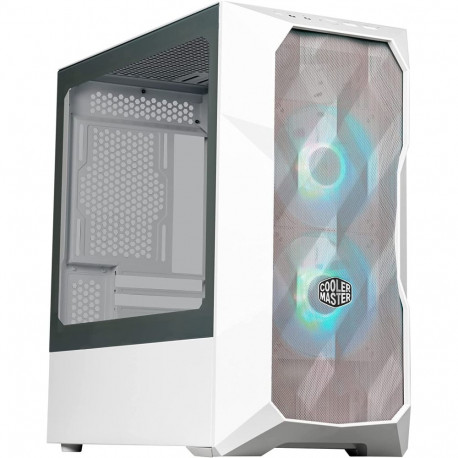 Cooler Master arvutikorpus MasterBox TD300 Mesh Tower Tempered Glass, valge