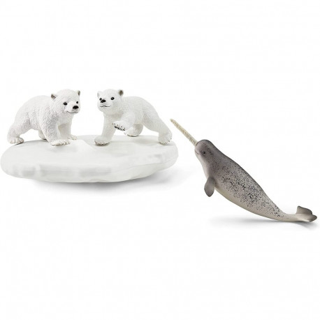 Schleich Wild Life polar bear slide, toy figure