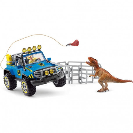Schleich Off-road vehicle with dinosaur outpost, play figure