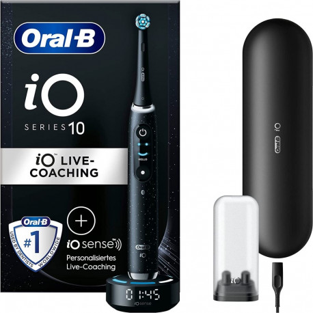 Oral-B iO Series 10, Elektrische Zahnbürste (schwarz, Cosmic Black)