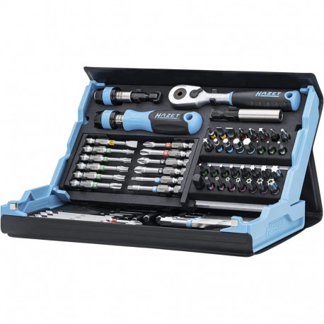 SmartCase bitikomplekt 2200SC-31 73-osaline 1/4" ümberlülitatava tõukvõtmega, must/sinine