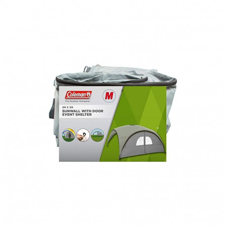 Sunwall M, Seitenwand mit Tür für Event Shelter Pro M 3m (silber)