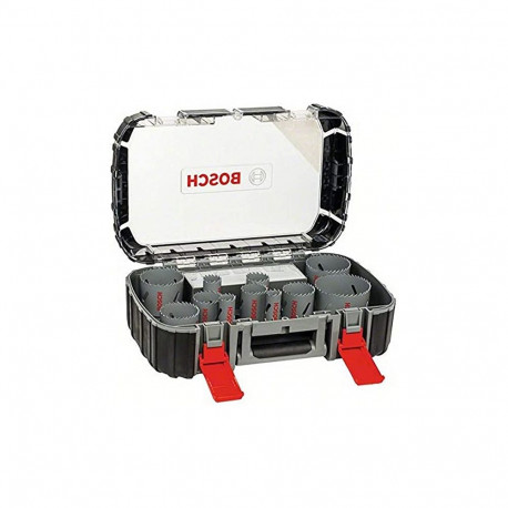 Bosch HSS bimetal universal hole saw set, 17 pieces