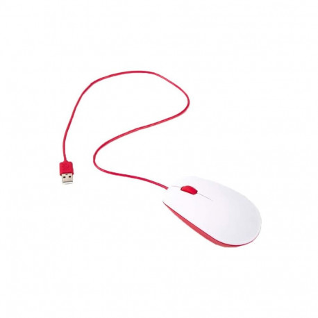offizielle Raspberry Pi Maus (weiß/rot)