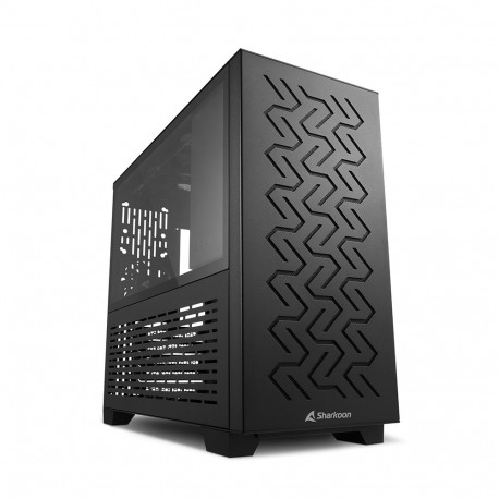 Sharkoon MS-Z1000, gaming tower case (black, tempered glass side panel)