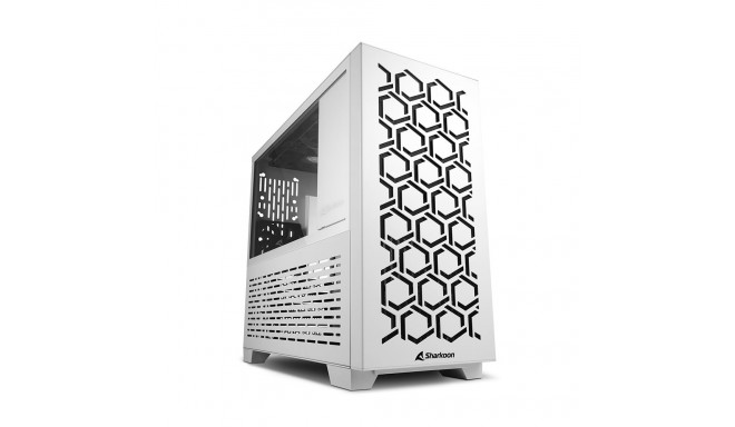 Sharkoon MS-Y1000, gaming tower case (white, tempered glass side panel)