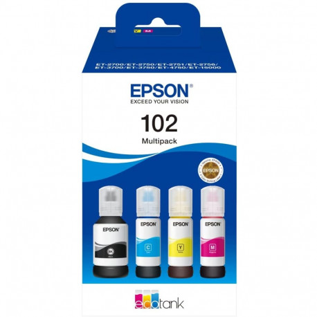 Tintide multipakk Ecotank 102 (C13T03R640)