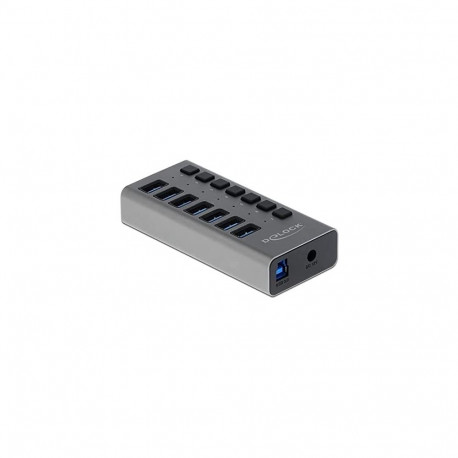 Externer SuperSpeed USB Hub mit 7 Ports + Schalter