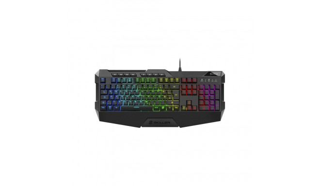 SKILLER klaviatuur SGK4 DE-Layout Rubberdome, must