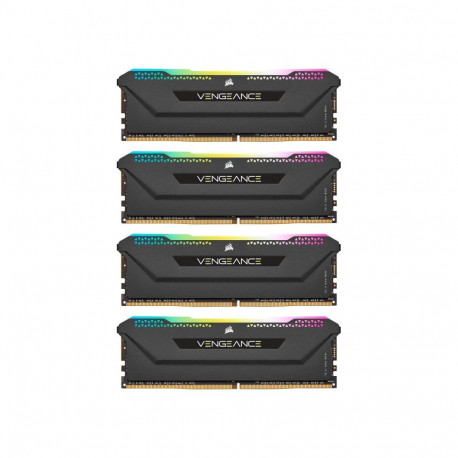 Corsair DDR4 - 32 GB -3200 - CL - 16 - Quad-Kit, RAM (black, CMH32GX4M4E3200C16, Vengeance RGB PRO S