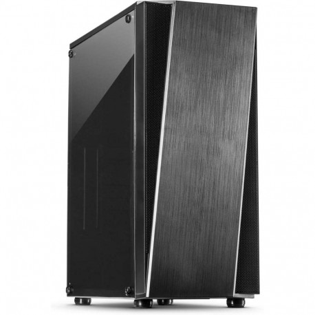 Inter-Tech T-11 TELEVEN, tower case (black, side part made of acrylic glass)