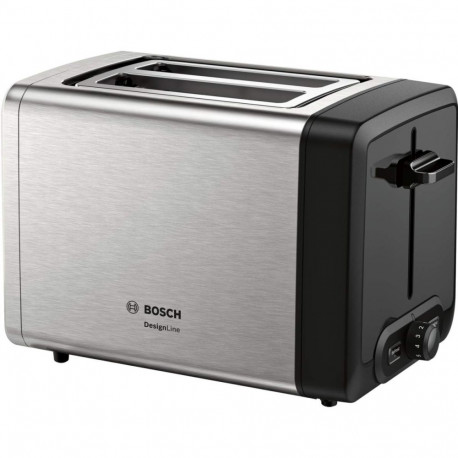 Bosch toaster Compact Design Line TAT4P420DE, stainless steel/black