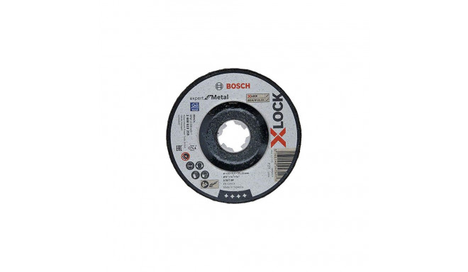 Bosch roughing X-LOCK Expert for Metal 125mm cranked grinding wheel (125 x 6 x Length 22.23mm)