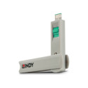 Lindy USB-C port lock green