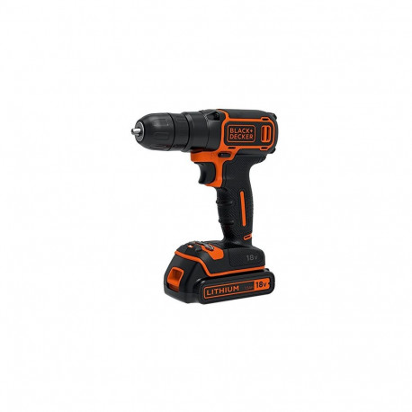 Akku-Bohrschrauber BDCDC18K, 18Volt (schwarz/orange, Li-Ion-Akku 1,5Ah, im Koffer)