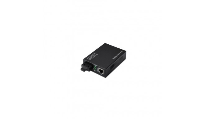 Meediakonverter gigabit RJ-45 SC-Duplex, must