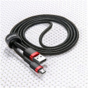 Baseus Cafule Cable durable nylon cable USB / micro USB 2A 3M black-red (CAMKLF-H91)