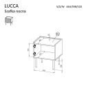 Cama LUCCA öökapp, 2 tk, 47x40x52, kašmiir