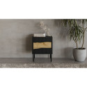 Cama INSERTO bedside cabinet, 2 pcs, 50x40x61.5 cm, black + LED