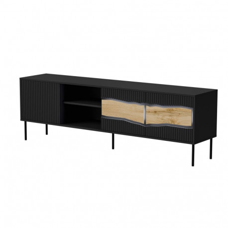 Cama INSERTO 3D1W TV kapp 190x40x61.5 must + LED