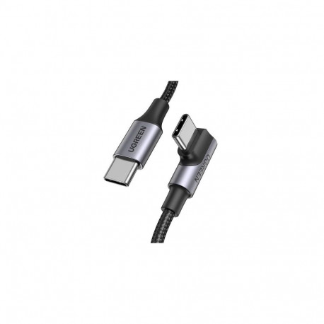 Ugreen US334 70643 USB-C (nurgaga) / USB-C (sirge) 100W PD 1m kaabel – must