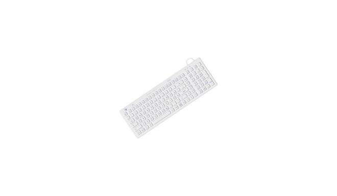 KeySonic KSK-6031INEL-Wh (DE) keyboard Industrial USB QWERTZ German White