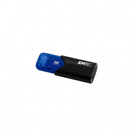 Emtec B110 Click Easy 3.2 USB flash drive 32 GB USB Type-A 3.2 Gen 2 (3.1 Gen 2) Black, Blue