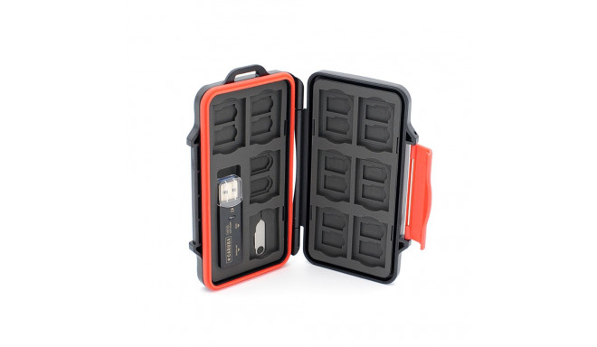 Caruba memory card case MCC 8 + USB 3.0 card reader