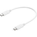 Sandberg 136-30 USB-C to USB-C Charge Cable White, 0.2M