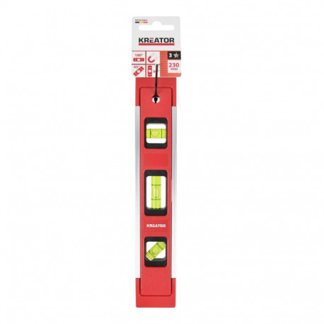 Torpedo level 230mm KREATOR KRTH70801 1 mm/m