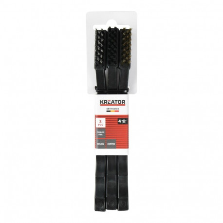 Metallist harjade komplekt KREATOR KRTH50102 3 tk, 25 mm x 10 mm, 20 rida