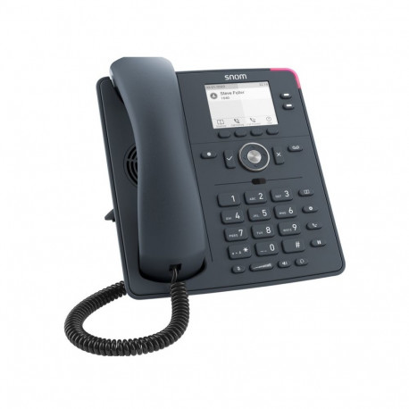 The Snom D150 is a professional, entry-level VoIP desk phone designed for small to 