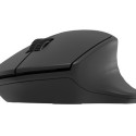 Wireless mouse Siskin 2 1600 DPI Bluetooth 5.0 + 2.4 GHz Black