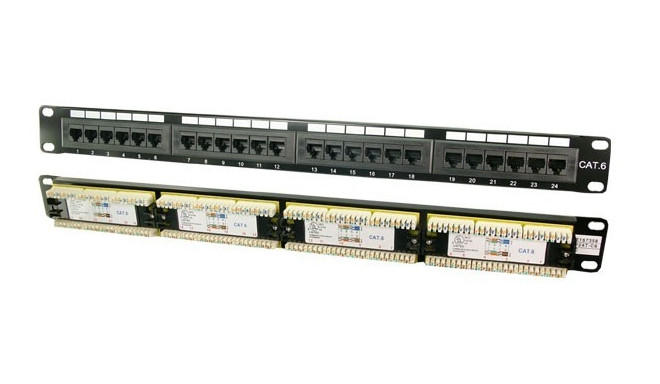 Patch Panel CAT6 24-ports