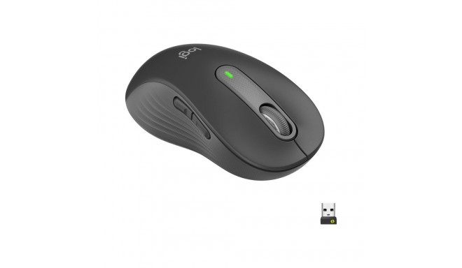 Logitech Signature M650 L Left Wireless Mouse, RF Wireless + Bluetooth, 2000 DPI, Graphite | Logitec