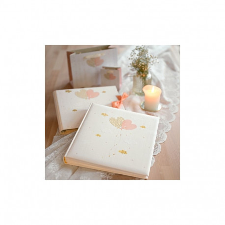 Album GOLDBUCH 08386 Balloonig Hearts 30x31/60 pages |white sheets|corner/splits [V]
