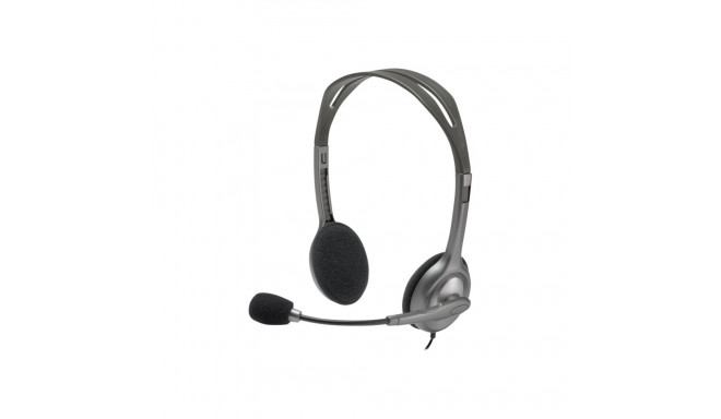 Logitech LGT-H110 stereo kõrvaklapid must hõbedane