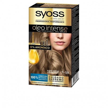SYOSS OLEO INTENSE tinte sin amoniaco #7.58-rubio arena 5 pz