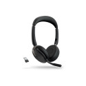 JABRA Evolve2 65 Flex MS Stereo Headset on-ear Bluetooth wireless active noise cancelling USB-C blac