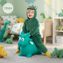 Skoczek gumowy dla dzieci DINO 59 cm zielony do skakania z pompką
