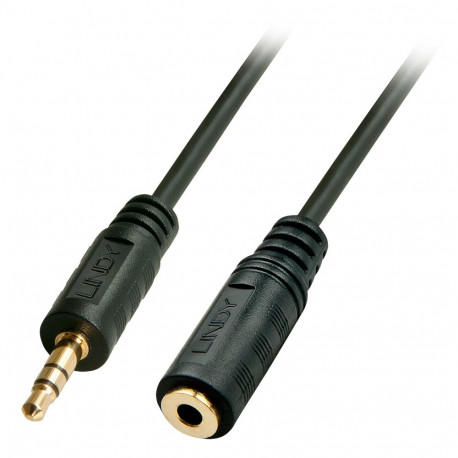 Audio Cable - LINDY Audio Extension Cable 3.5 mm Stereo, 2 m, Black