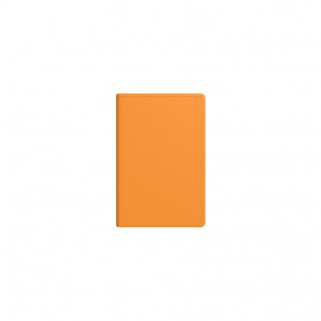 Kalendermärkmik Spirex oranz, A6, horisontaalne nädala sisu, spiraalköide, kunstnahast kaaned 2026a.