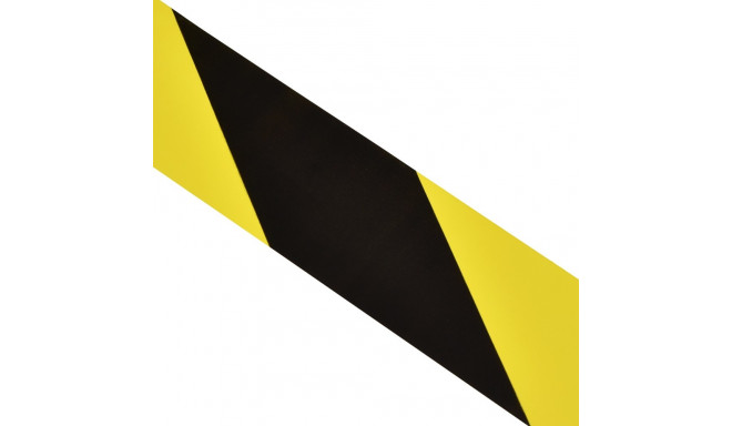 Ohuteip kollane-must kaldjoon 50mmx33m