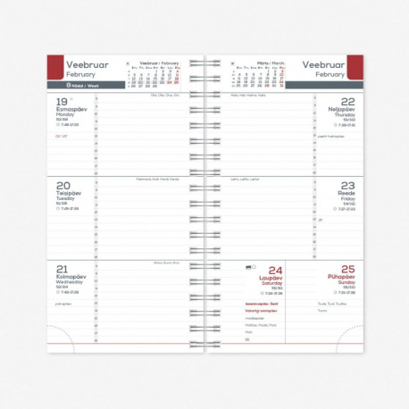 Kalendrisisu Midimärkmik Spirex Nädal H 2026a