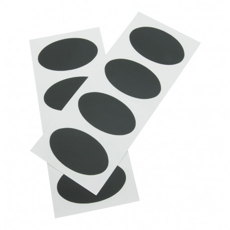 Securit ovaalsed kriiditahvlikleebised 47x80mm, 8tk